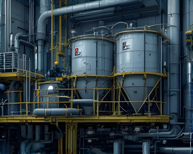 Material cementicio para industria petrolera preparado en ambiente técnico con tambores y equipamiento industrial